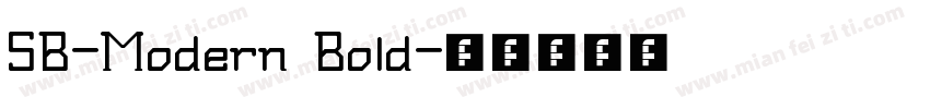 SB-Modern Bold字体转换